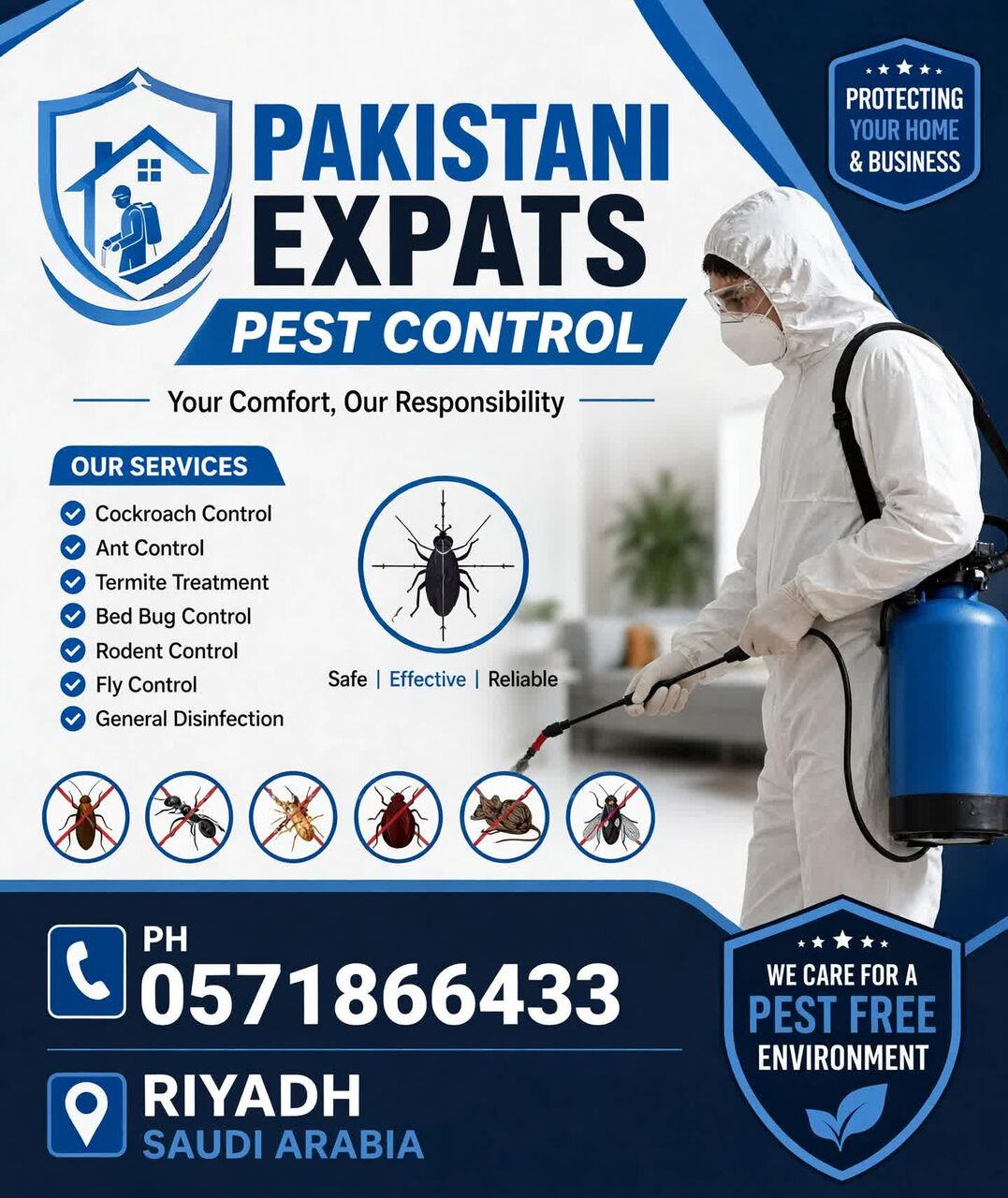 Riyadh, Household, 🏡(PROFESSIONAL)❤️ALL TYPES PEST❤️❤️ CONTROL SOLUTION❤️ SERVICE BEST PRICE={0571-866433}