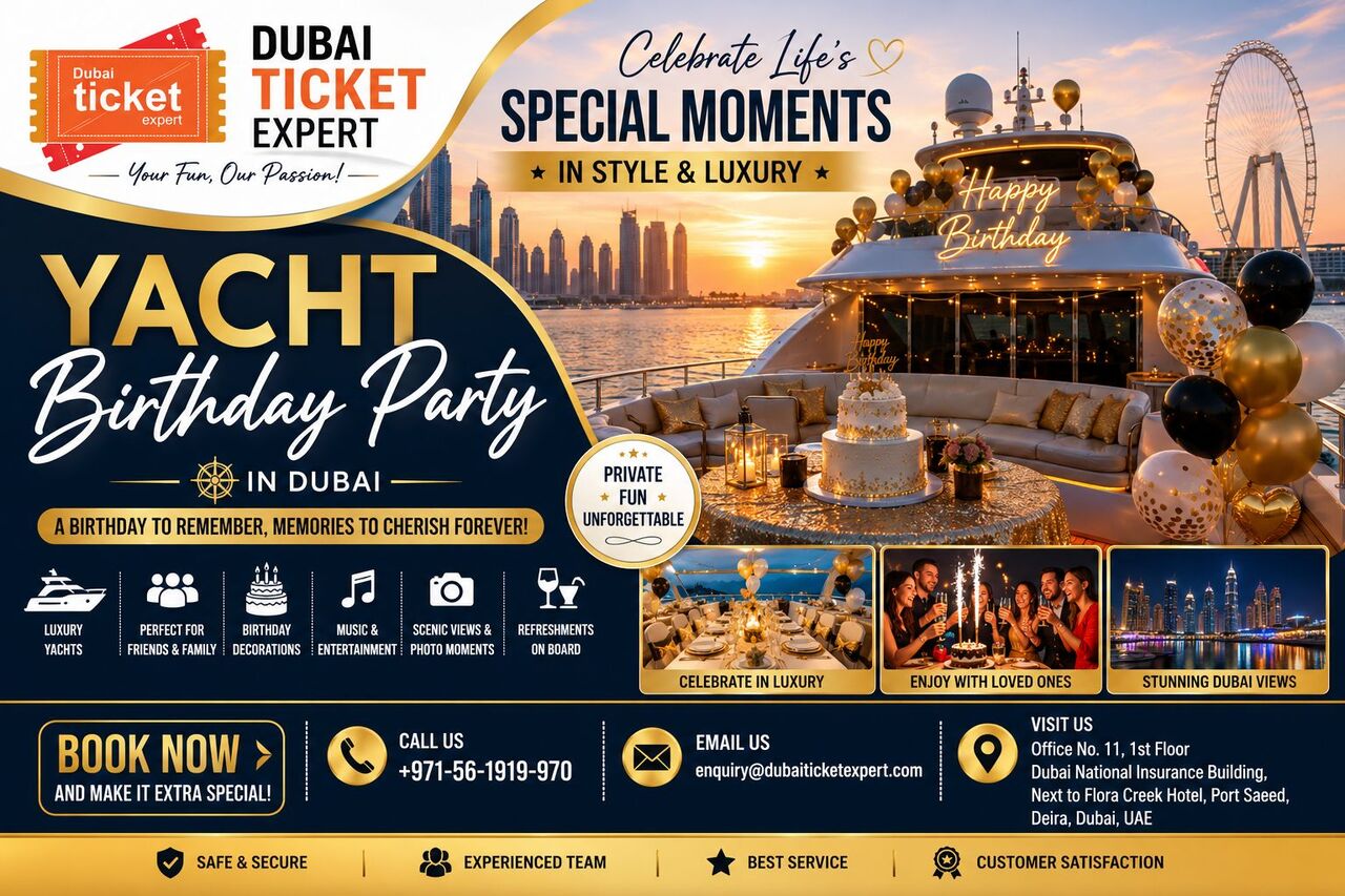 Dubai, Travel, Private Yacht Birthday Party For Exclusive Dubai Celebrations &ndash; DubaiTicketExpert