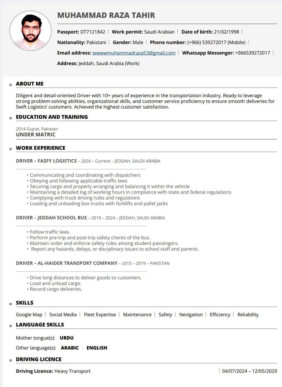 Jeddah, Job Seekers, اسلام عليكم