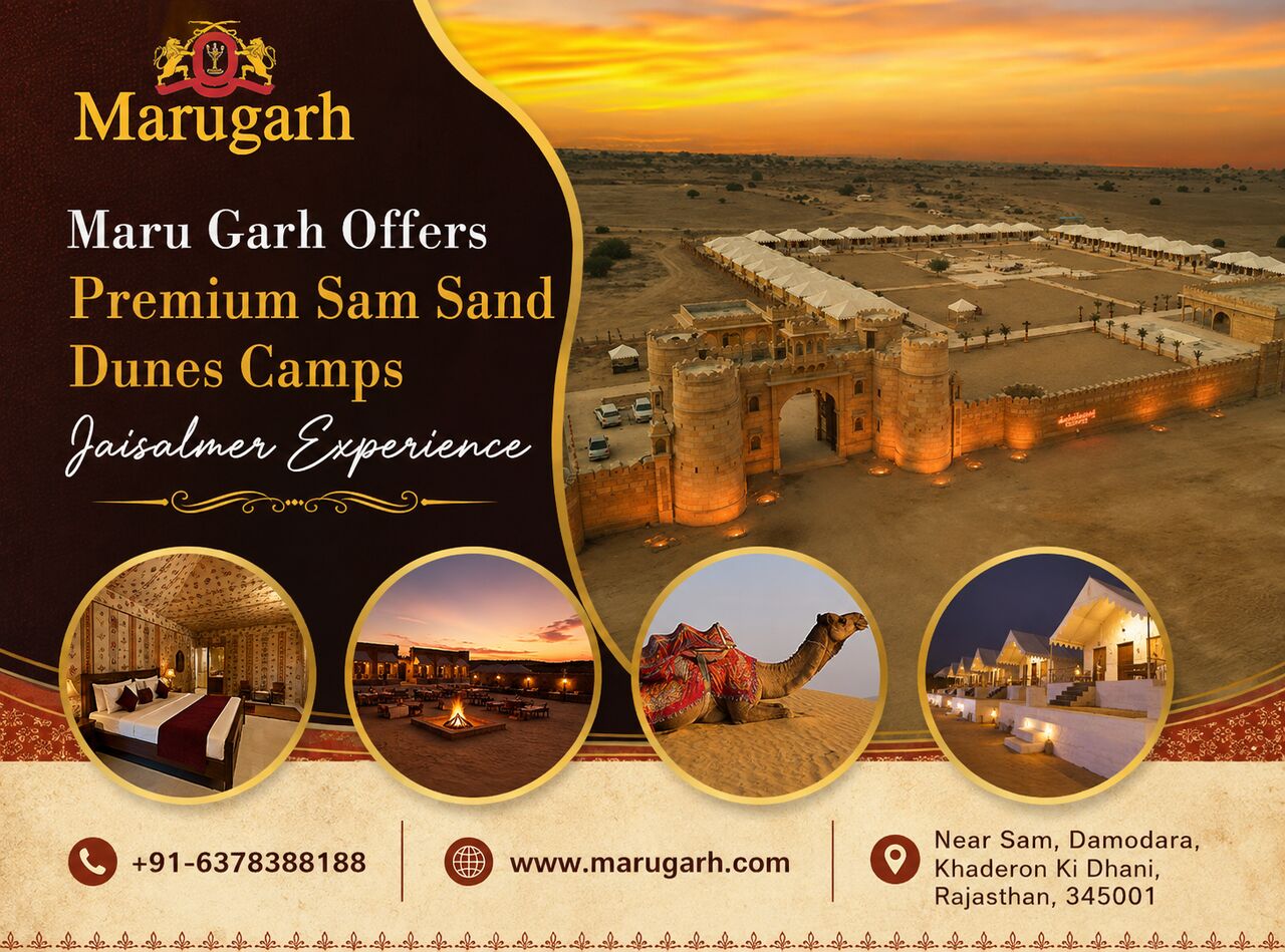 Jaipur, Restaurants, Maru Garh Offers Premium Sam Sand Dunes Camps Jaisalmer Experience