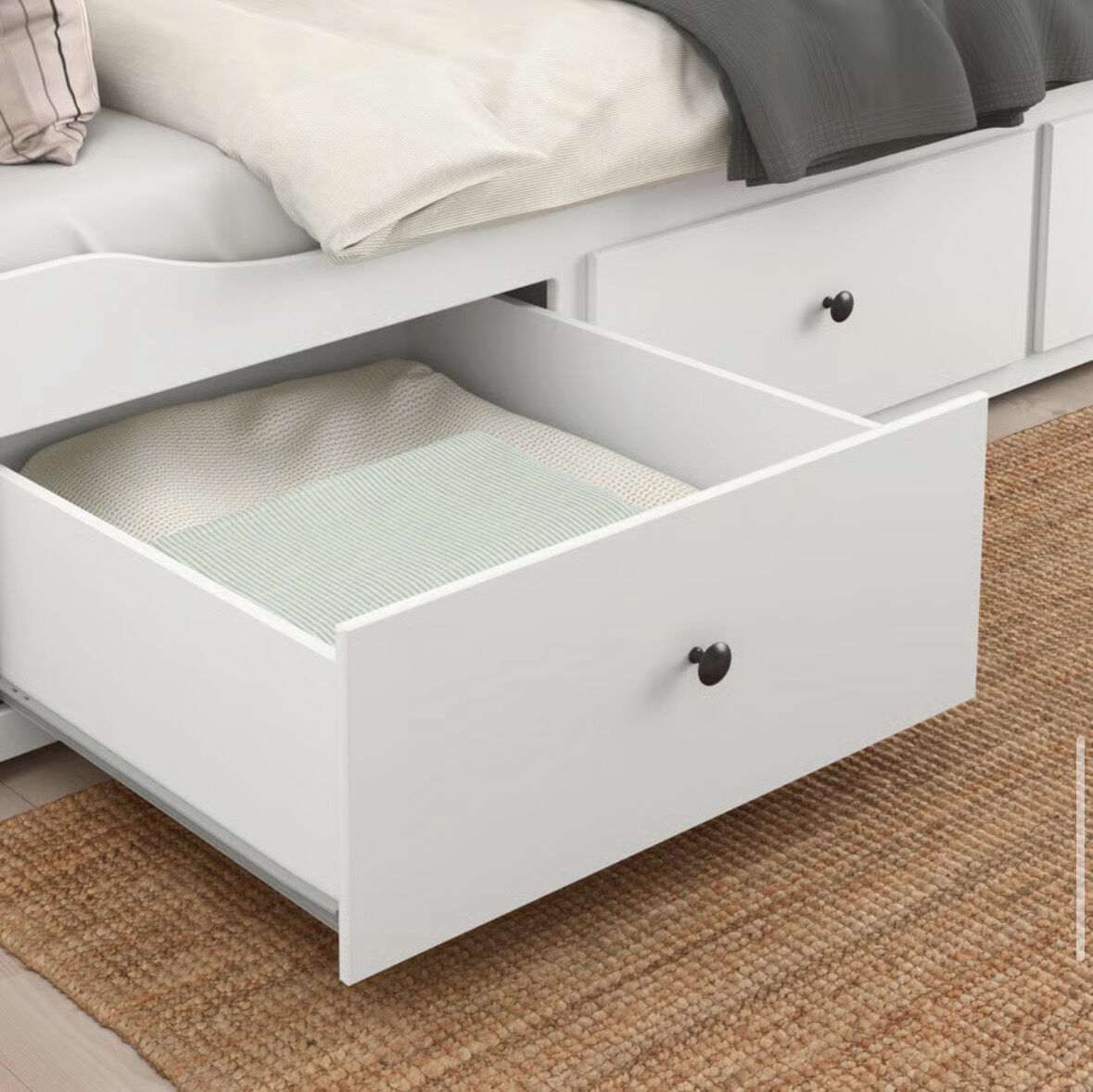 Khobar, Furniture, SAR 1500,  HEMNES Day Bed With 3 Drawers + 2 Mattresses