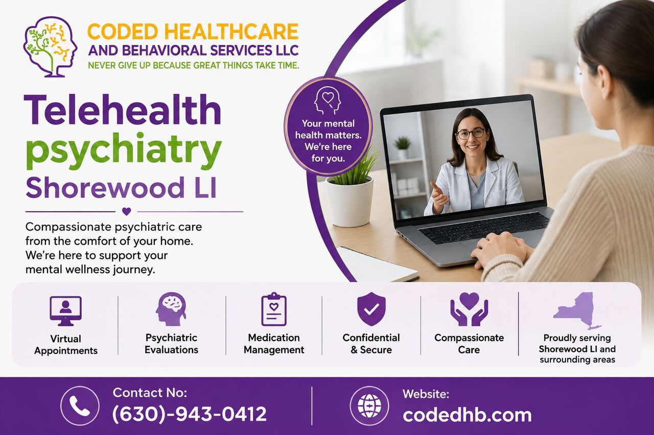 New York, Health, Telehealth Psychiatry Shorewood LI