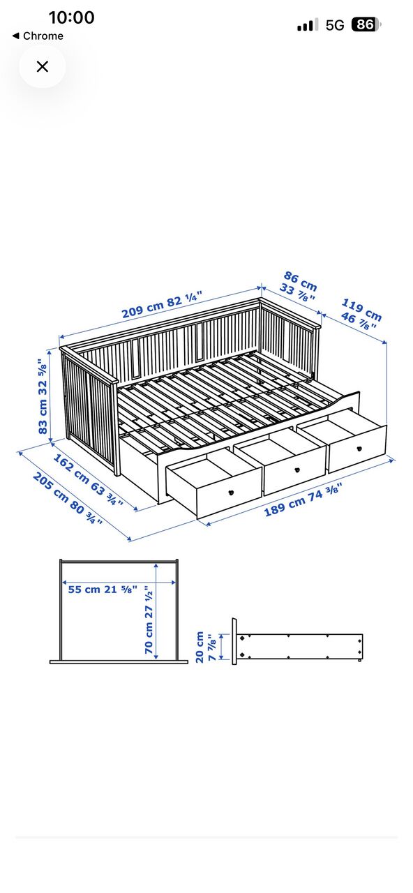 Al Wizarat, Furniture, SAR 900,  Sofa Bed Ikea