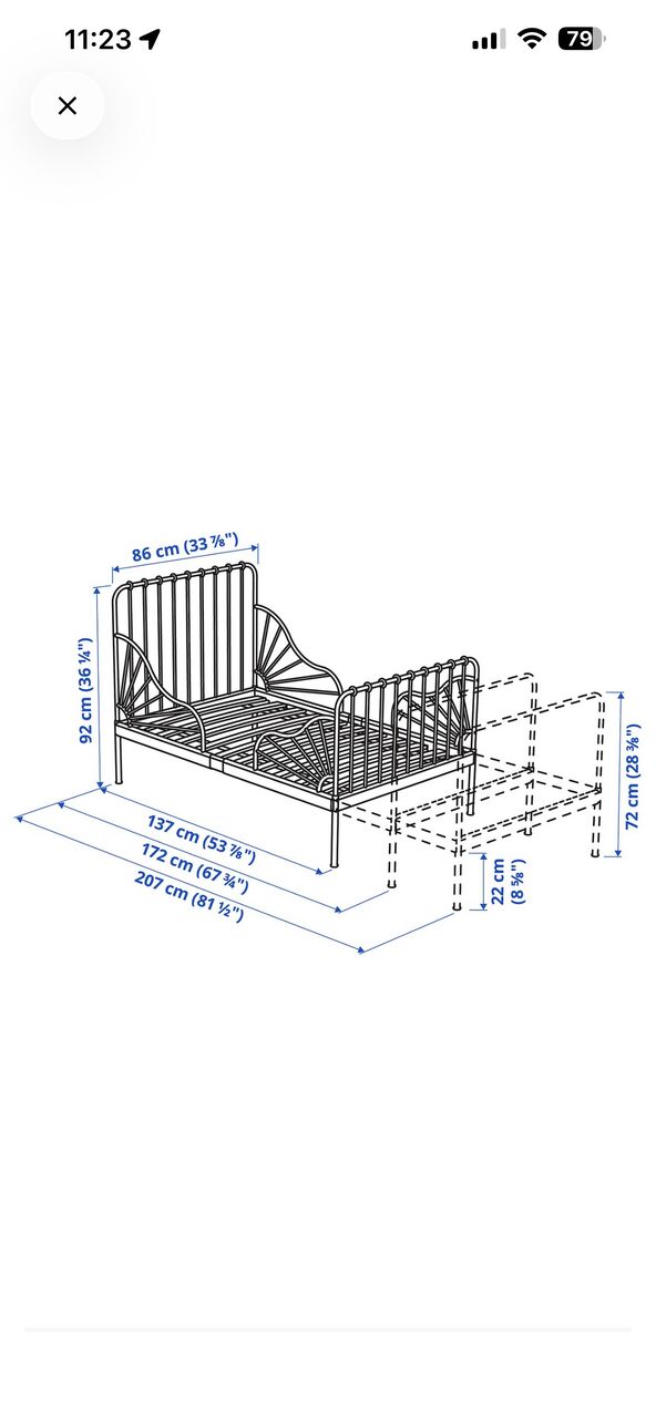Al Wizarat, Furniture, SAR 550,  Ikea Single Bed Expendable