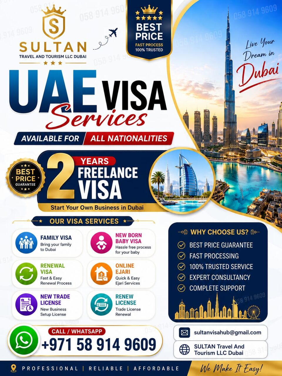 Dubai, Immigration, UAE Freelance Residence Visa | Family Visa | PRO & Business Setup Services