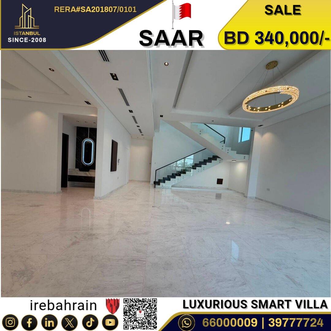 Saar, Real Estate For Sale, BHD 340000,  6 BR,  High Luxurious Smart Home For Sale In Saar