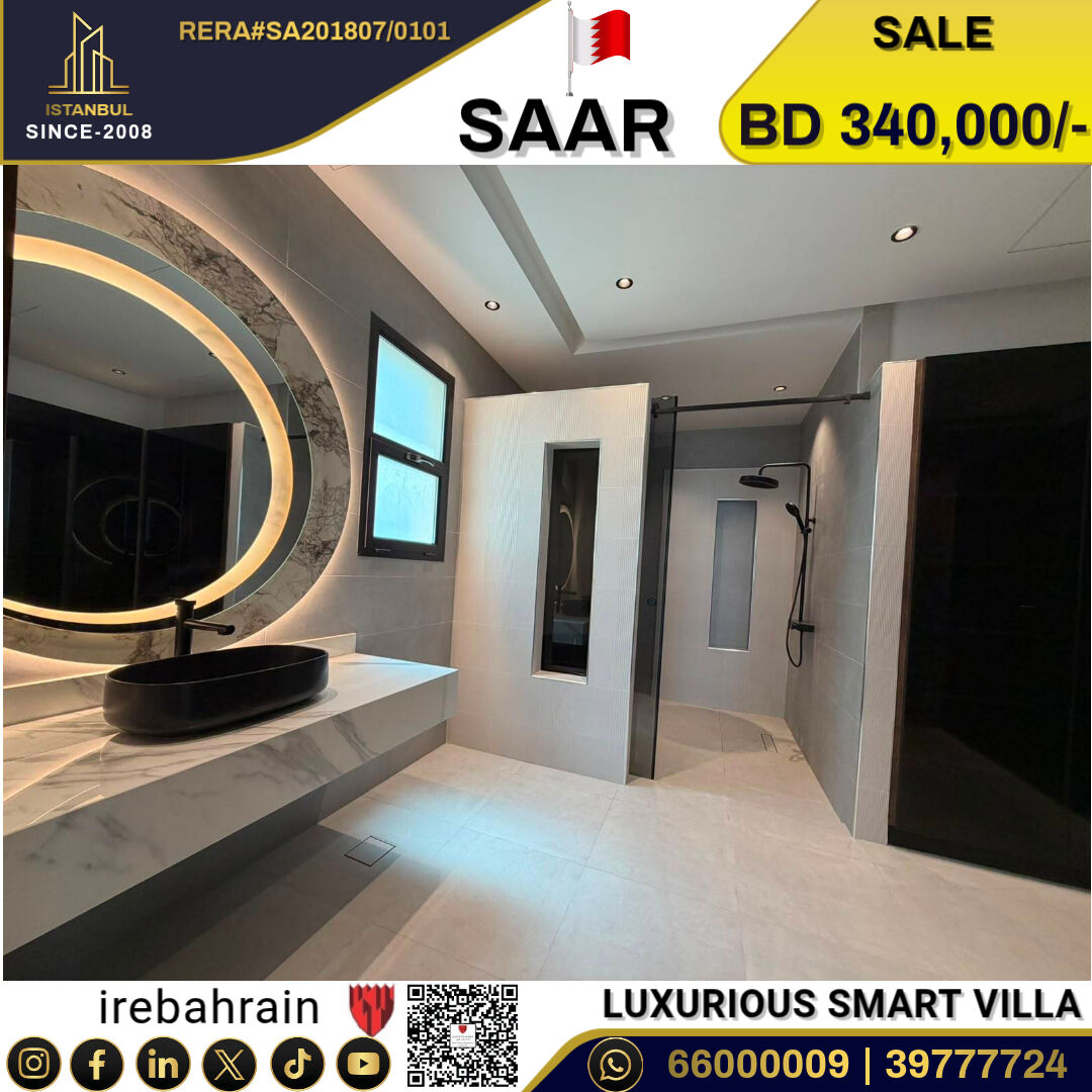 Saar, Real Estate For Sale, BHD 340000,  6 BR,  High Luxurious Smart Home For Sale In Saar