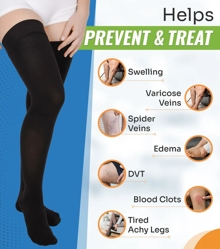 Los Angeles, Health & Beauty Items, USD 24,  SNUG360 Thigh High Compression Stockings 15-20 MmHg - Full-Leg Comfort & Support