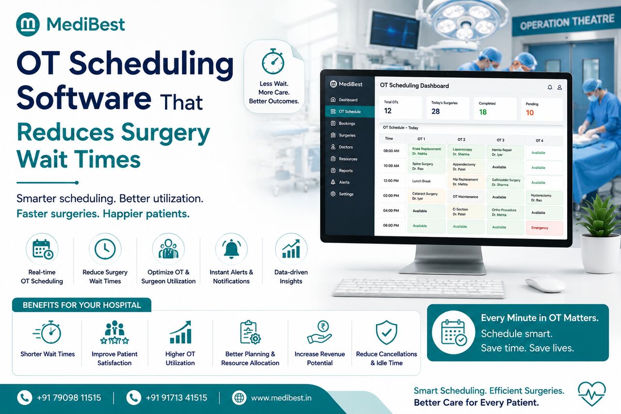 Indore, Web Design & Development, OT Scheduling Software That Reduces Surgery Wait Times