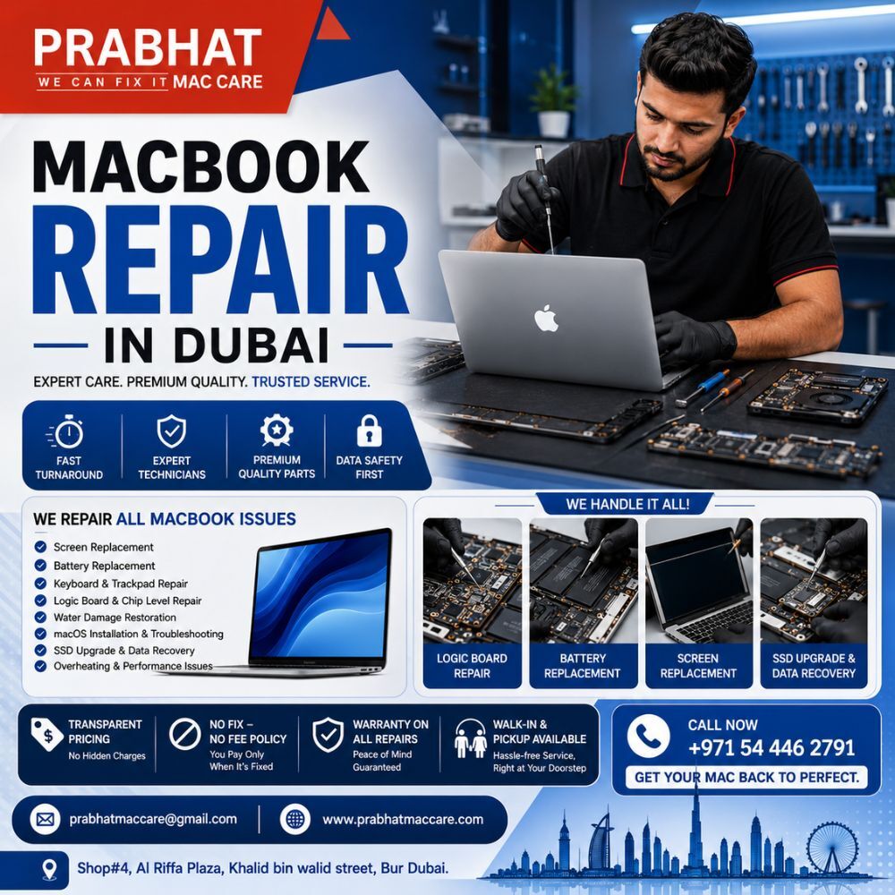 Bur Dubai, Appliance Repair, Affordable MacBook Repair In Dubai With Fast Turnaround
