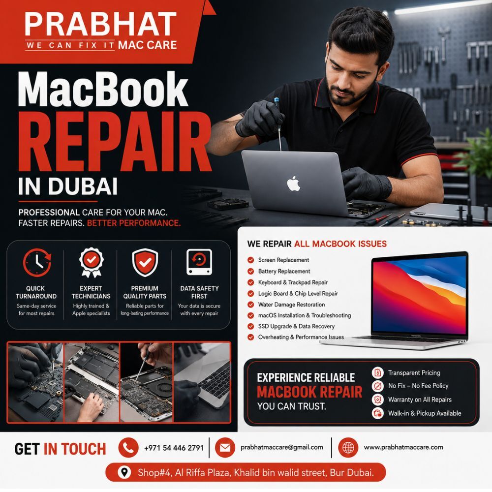 Bur Dubai, Appliance Repair, Affordable MacBook Repair In Dubai With Fast Turnaround