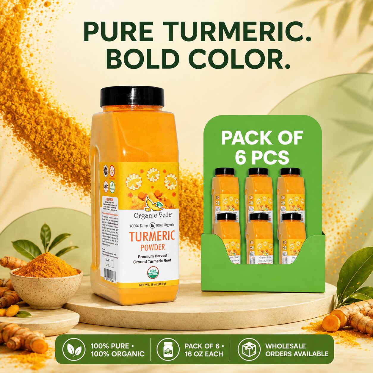 Austin, Health & Beauty Items, USD 121,  Bulk Turmeric Powder For Private Label Wellness Brands | Wholistic Zone