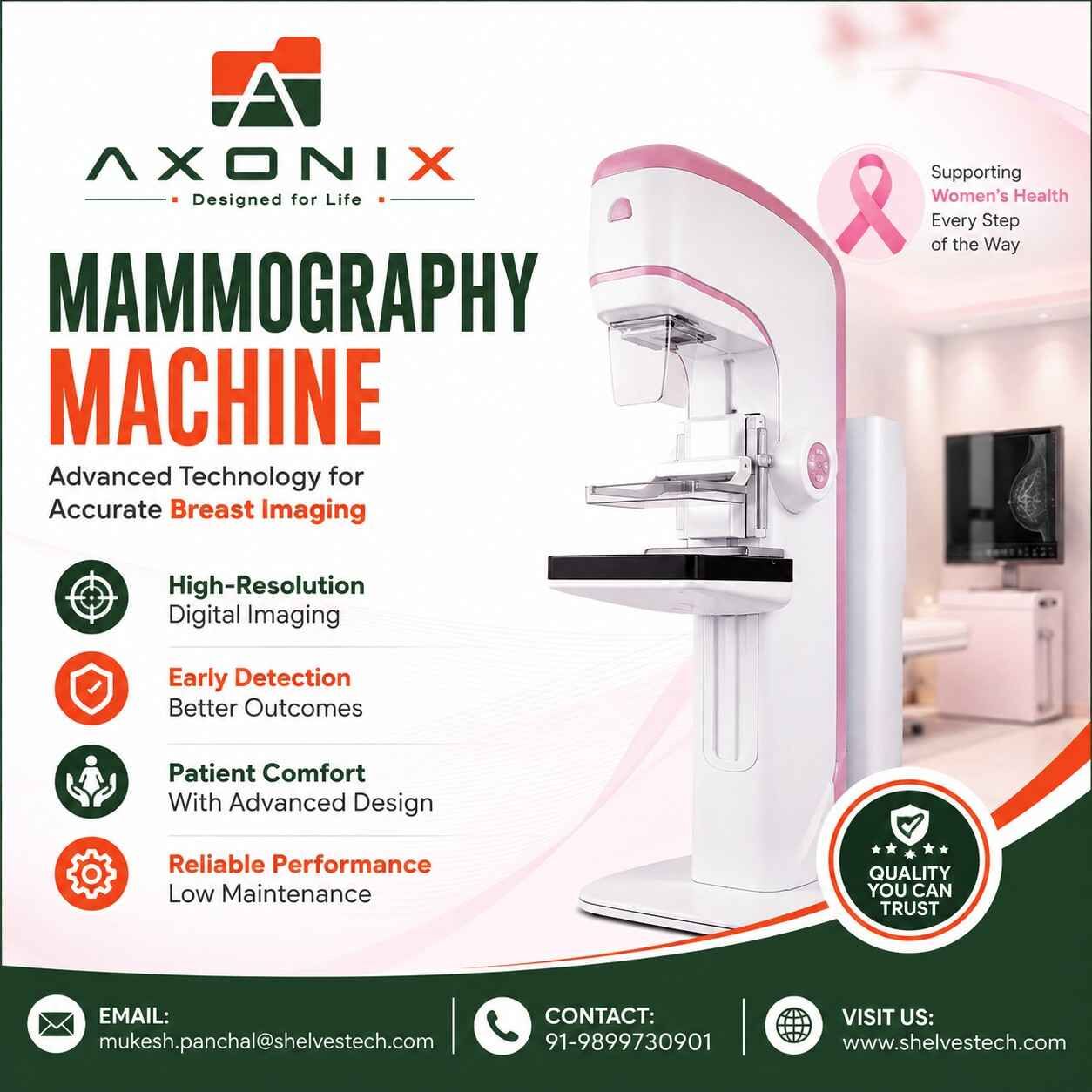 New Delhi, Health & Beauty Items, Buy High-Quality Mammography Machine From Shelves Tech