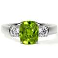 USD 3399,  Peridot Rings Natural Green Gemstone Jewelry