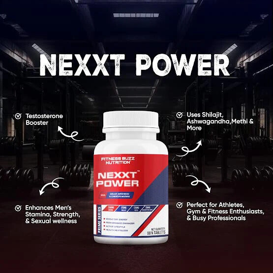 Mumbai, Health & Beauty Items, Power Up Strength & Stamina Naturally With Nexxt Power Testosterone Booster