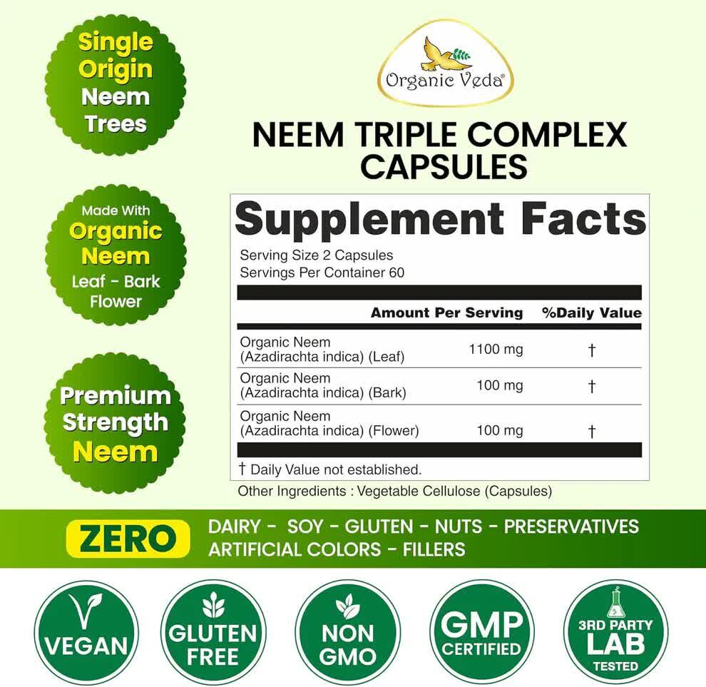 Austin, Health & Beauty Items, USD 121,  Wholesale Neem Triple Complex Capsules For Herbal Brands