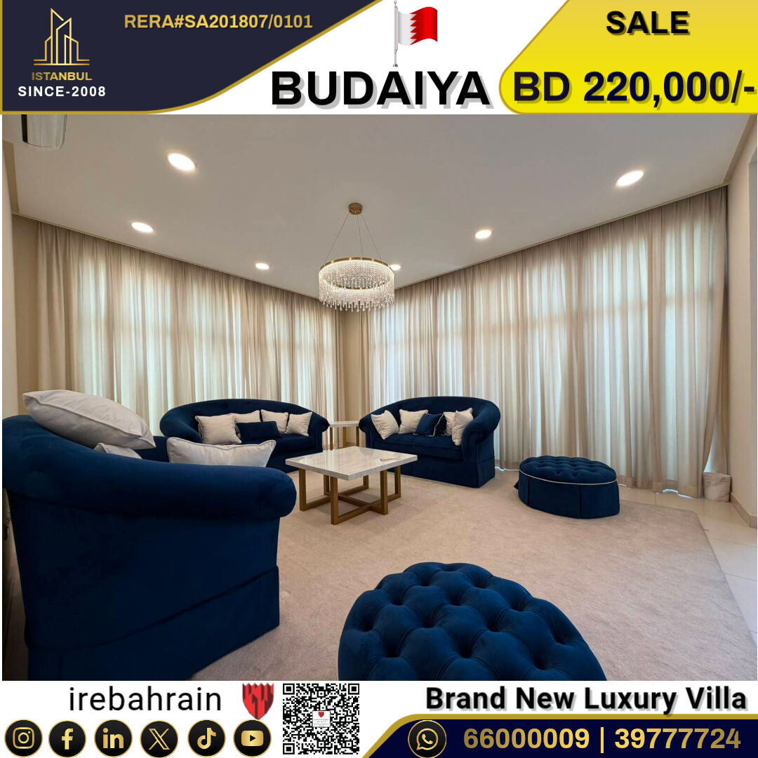 Budaiya, Real Estate For Sale, BHD 220000,  5 BR,  Prestigious Elegant Villa For Sale In Budaiya
