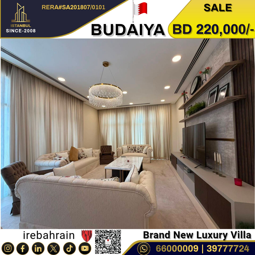 Budaiya, Real Estate For Sale, BHD 220000,  5 BR,  Prestigious Elegant Villa For Sale In Budaiya