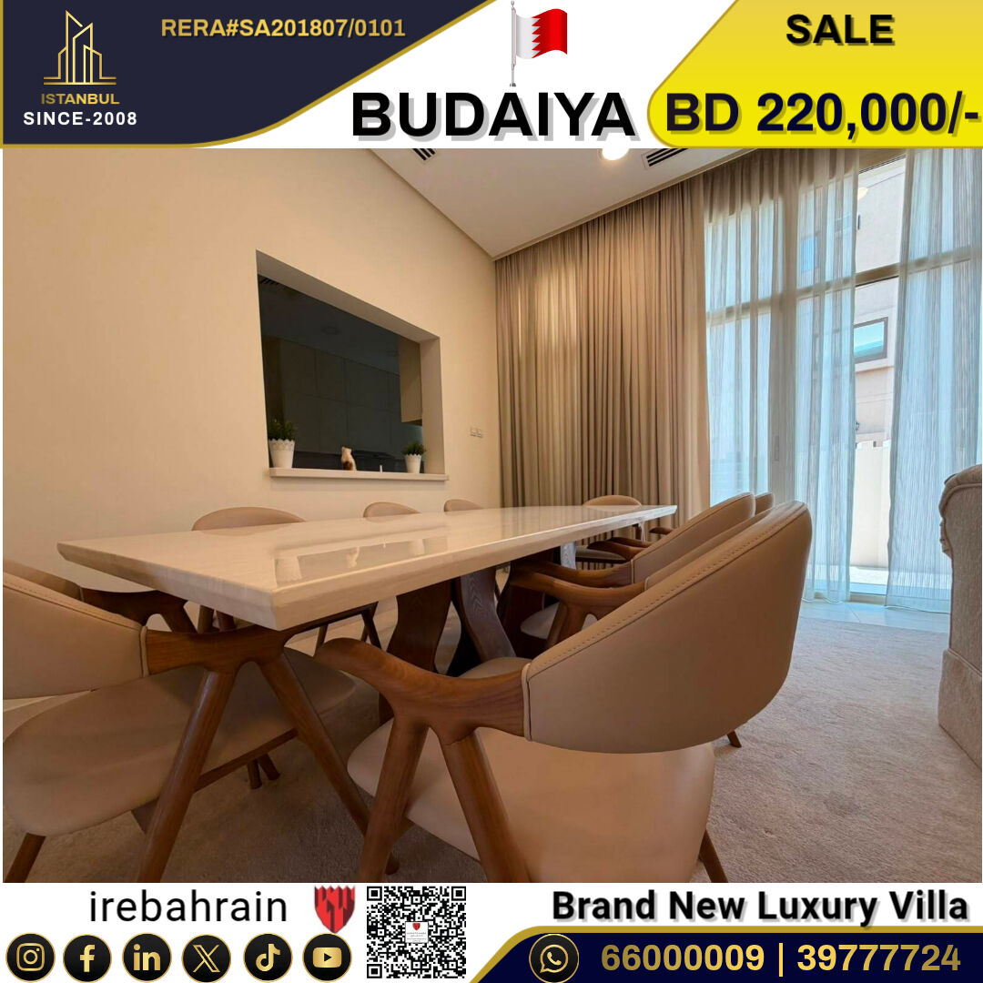 Budaiya, Real Estate For Sale, BHD 220000,  5 BR,  Prestigious Elegant Villa For Sale In Budaiya