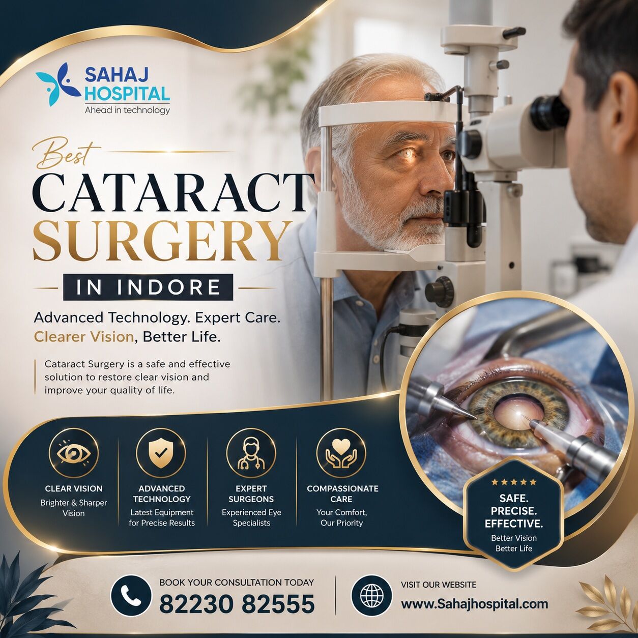Indore, Health, Best Cataract Surgery In Indore - Sahaj Hospital