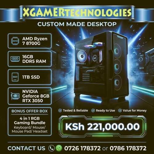 Nairobi, Computers, KES 221000,  Bespoke Made AMD Ryzen 7 Gaming Tower PC