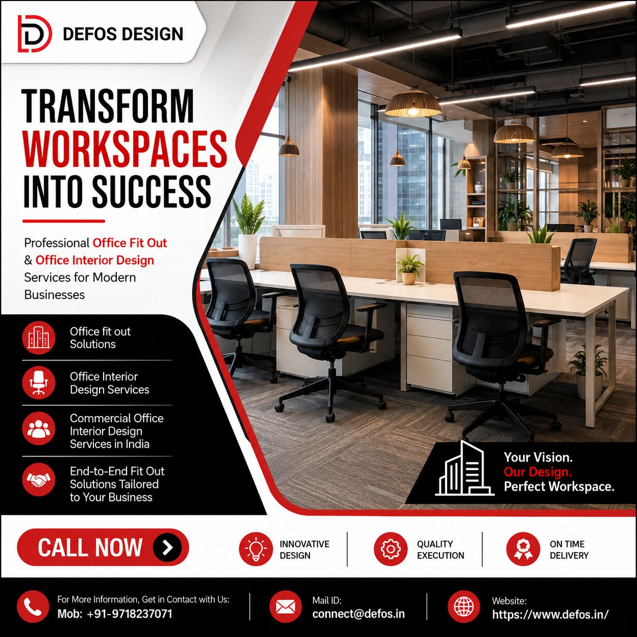 Gurgaon, Wholesale Products, Commercial Office Interior Design Services In India