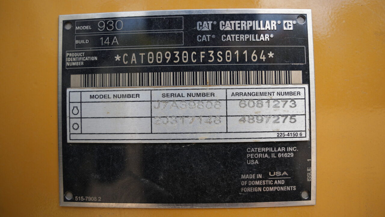 Toronto, Heavy Equipment, CAD 315000,  For Sale &ndash; Caterpillar 930 (1106)