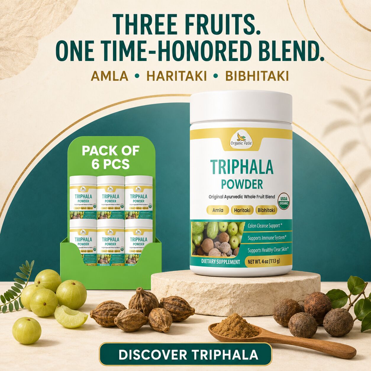 Austin, Health & Beauty Items, USD 83,  Buy Organic Triphala Powder &ndash; Traditional Three-Fruit Blend | Wholistic Zone