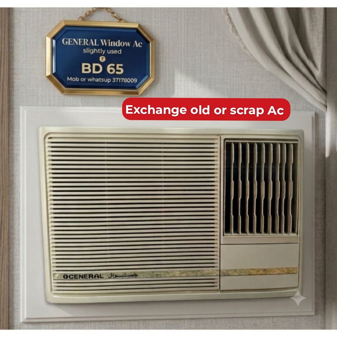 Manama, Air Conditioners, BHD 65,  🌐🌍General Window Ac 1.5 Ton In Good Condition For Sale With Delivery And Fixing