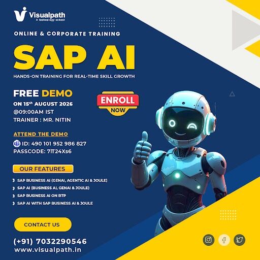 Hyderabad, Lessons Offered, SAP AI Online Training Free Live Demo On August 15th