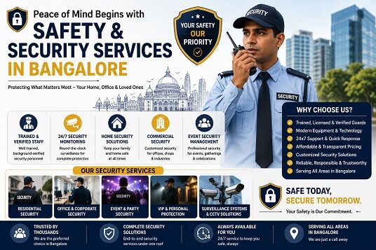 Bangalore, Cleaning, Peace Of Mind Begins With Safety & Security Services In Bangalore