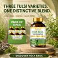 USD 83,  Organic Holy Basil Triple Complex &ndash; Three Tulsi Varieties In One | Wholistic Zone