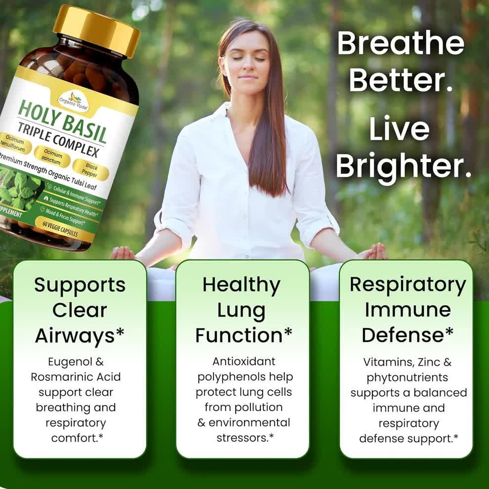 Austin, Health & Beauty Items, USD 83,  Organic Holy Basil Triple Complex &ndash; Three Tulsi Varieties In One | Wholistic Zone