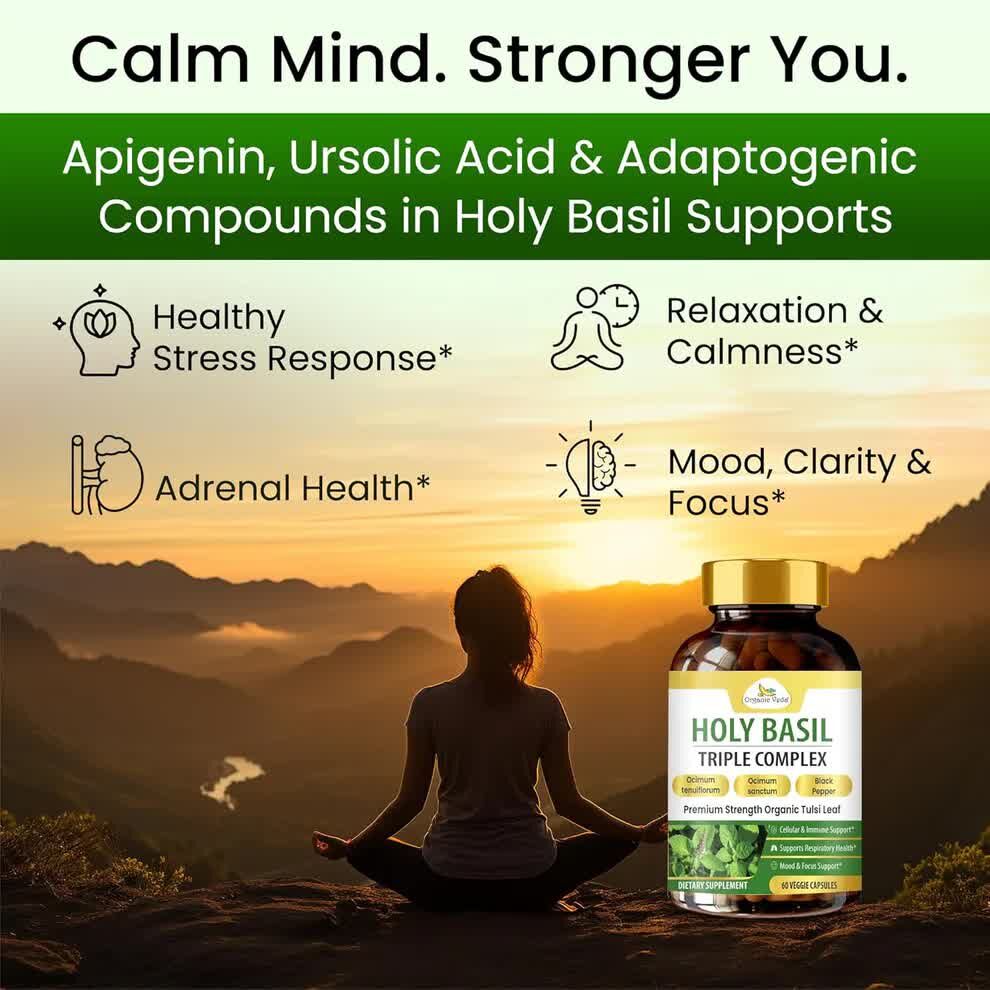 Austin, Health & Beauty Items, USD 83,  Organic Holy Basil Triple Complex &ndash; Three Tulsi Varieties In One | Wholistic Zone