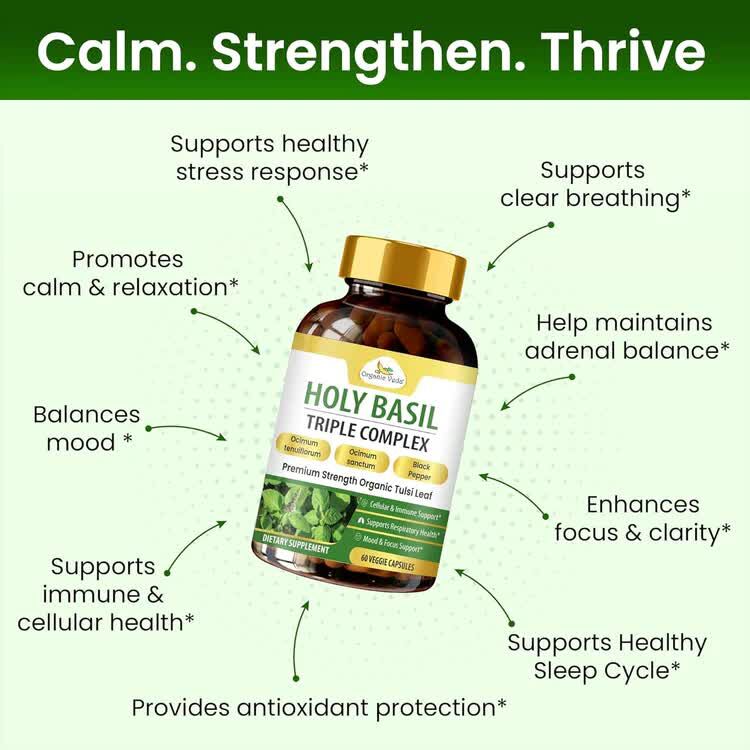 Austin, Health & Beauty Items, USD 83,  Organic Holy Basil Triple Complex &ndash; Three Tulsi Varieties In One | Wholistic Zone