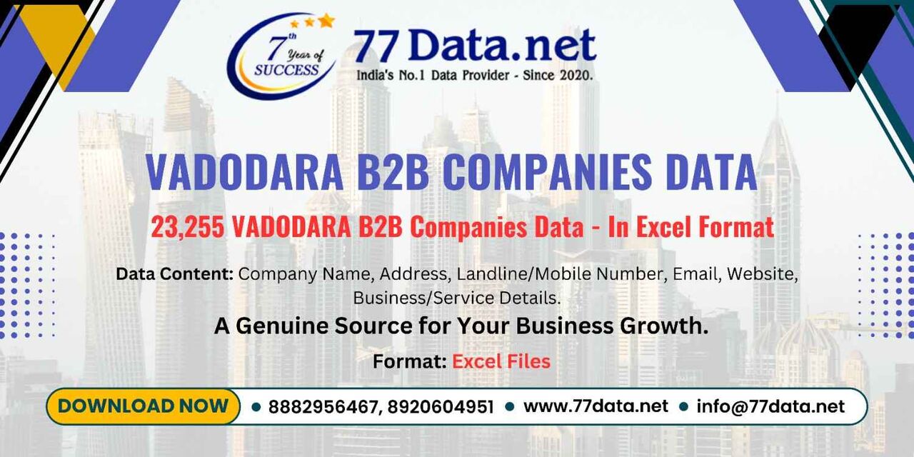 Vadodara, Business, Get List Of 23000+ Companies In Vadodara With Free Sample