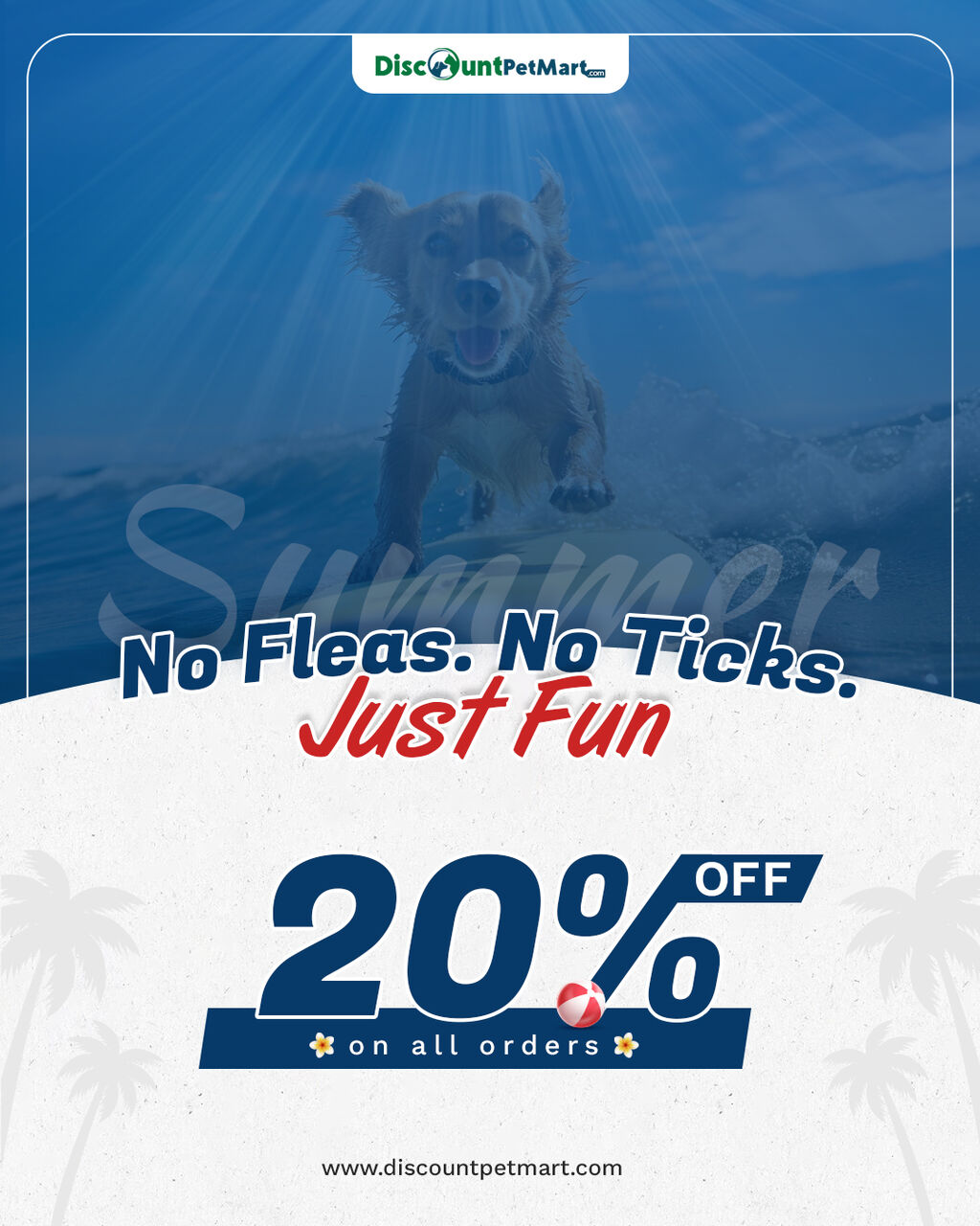New York, Pet Supplies, USD 20,  20% Off Summer Sale | Flea & Tick Protection For Dogs At DiscountPetMart