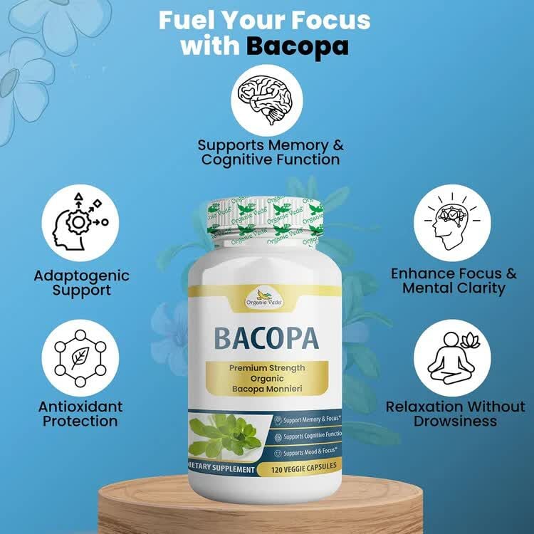 Austin, Health & Beauty Items, USD 83,  Organic Veda Bacopa Capsules &ndash; Plant-Based Support For Focus And Daily Wellness