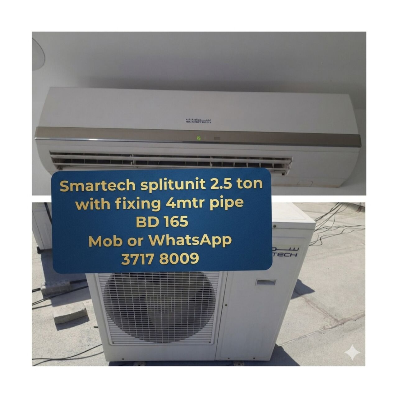 Manama, Air Conditioners, BHD 165,  🌍🌎Pearl Splitunit 2.5 Ton In Good Condition For Sale With Delivery And Fixing