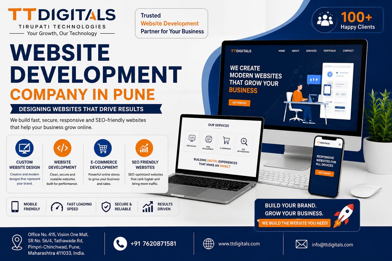 Pune, Marketing, Best Website Development Company In Pune -TTDigitals