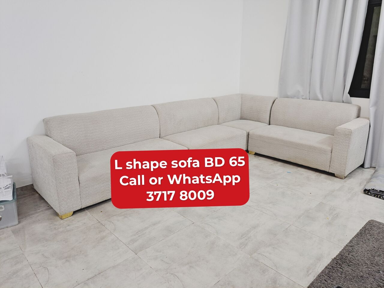 Manama, Furniture, BHD 62,  🌎🌐L Shape Sofa In Good Condition For Sale With Delivery