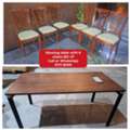 BHD 47,  🌐🌍Dinning Table With 6 Chairs In Good Condition For Sale With Delivery