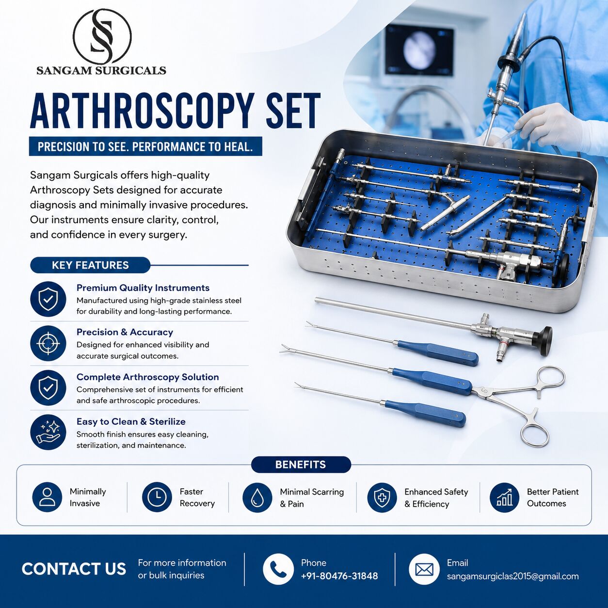 New Delhi, Wholesale Products, Arthroscopy Set Manufacturers In India