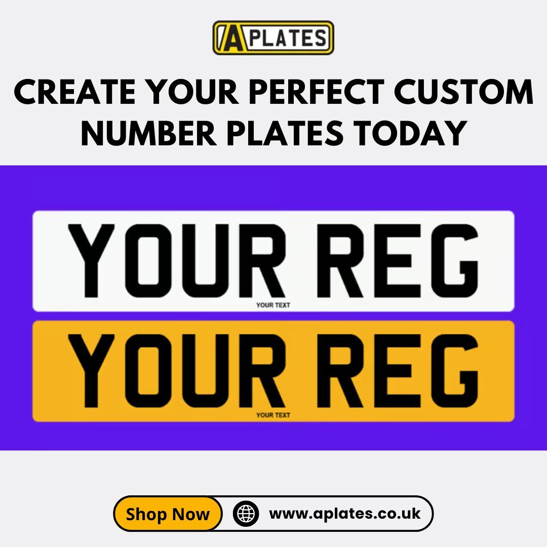 London, Auto Parts, Create Your Perfect Custom Number Plates Today