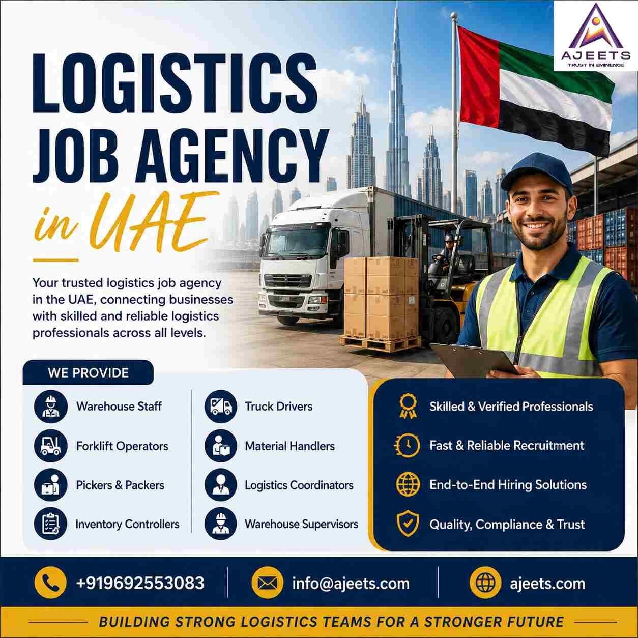 Dubai, Manpower, Logistics Job Agency UAE | Hire Skilled Logistics Staff &ndash; AJEETS