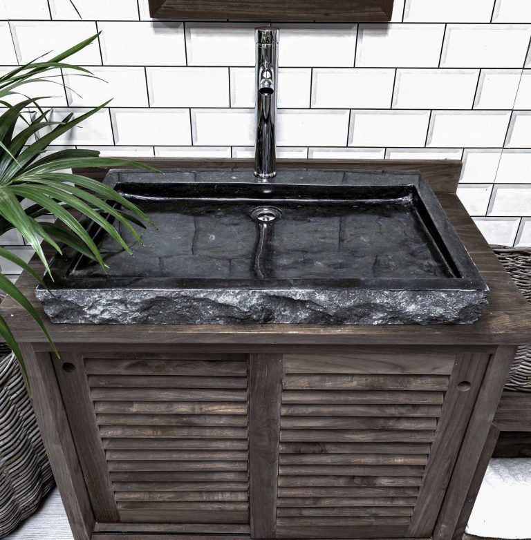 London, Interior Design, Elegant Rectangular Bathroom Sink Collection By The Stone Sink Company
