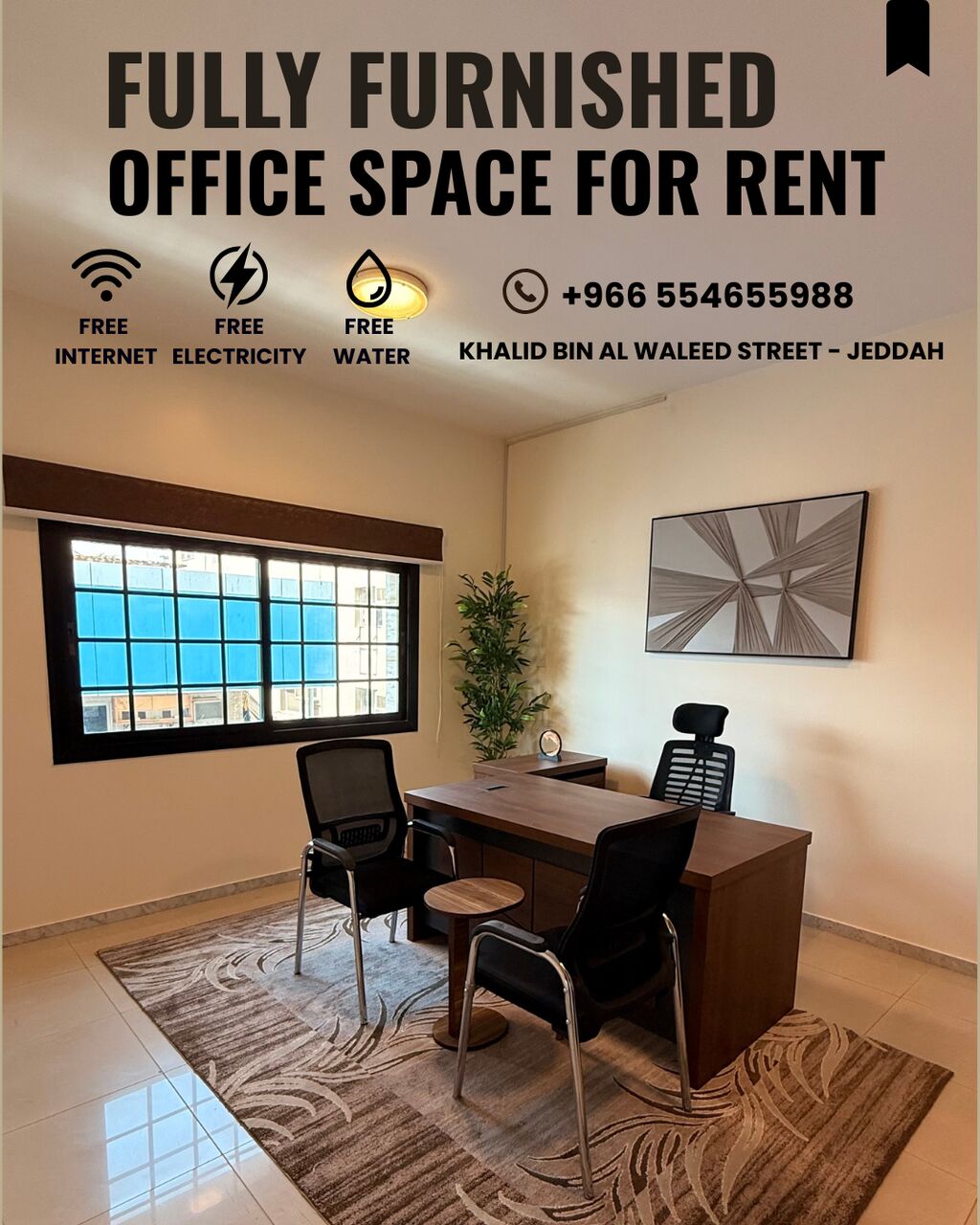 Riyadh, Business, Premium Fully Furnished Office Space For Rent