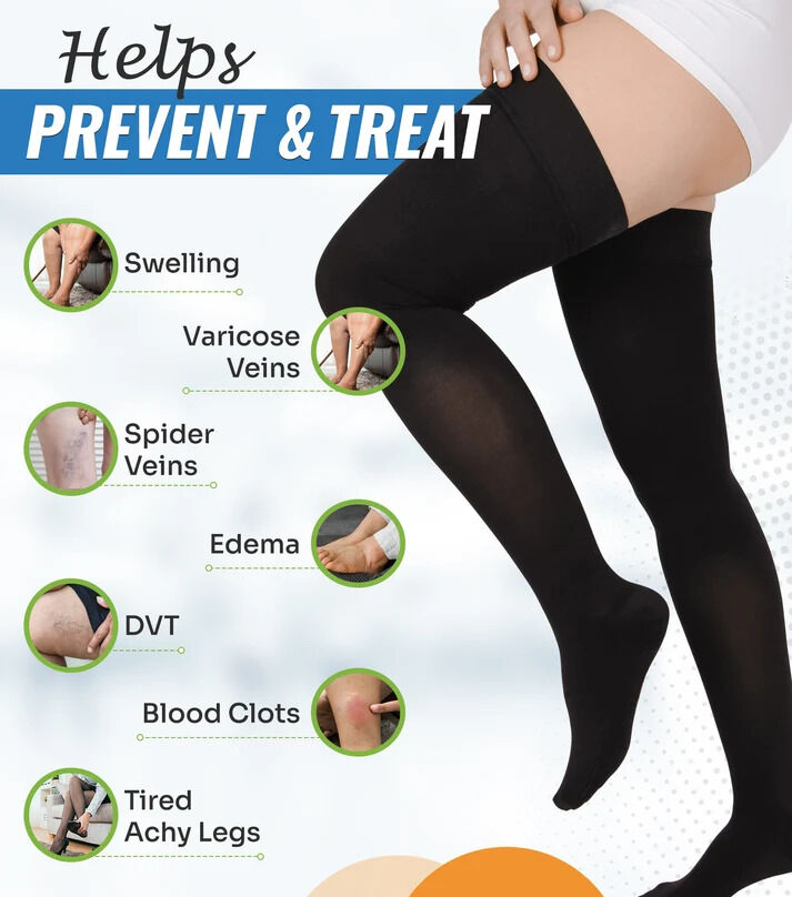 Los Angeles, Health & Beauty Items, USD 24,  SNUG360 20-30 MmHg Thigh High Compression Stockings - Firm Full-Leg Support