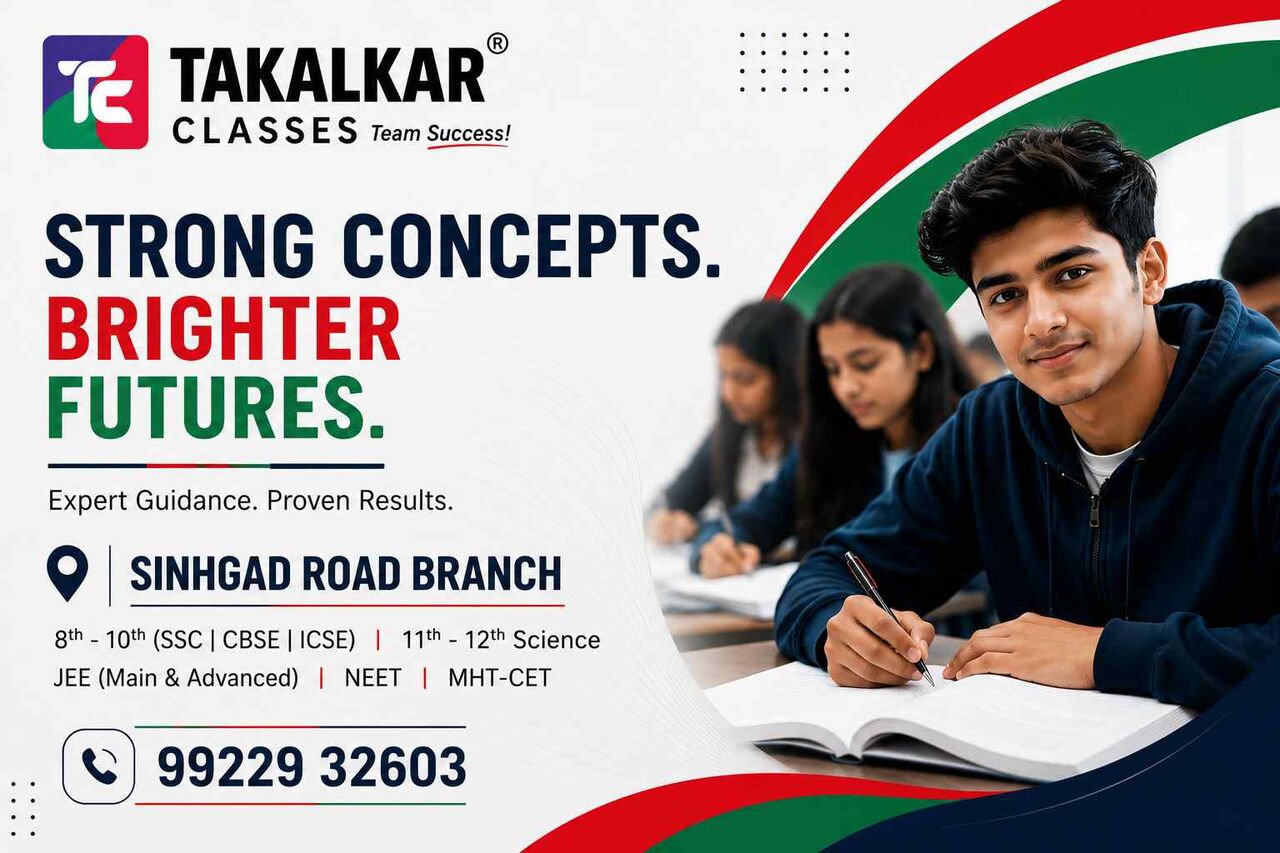 Pune, Education, Best Coaching Classes On Sinhgad Road Pune | JEE, NEET, CET | Takalkar Classes