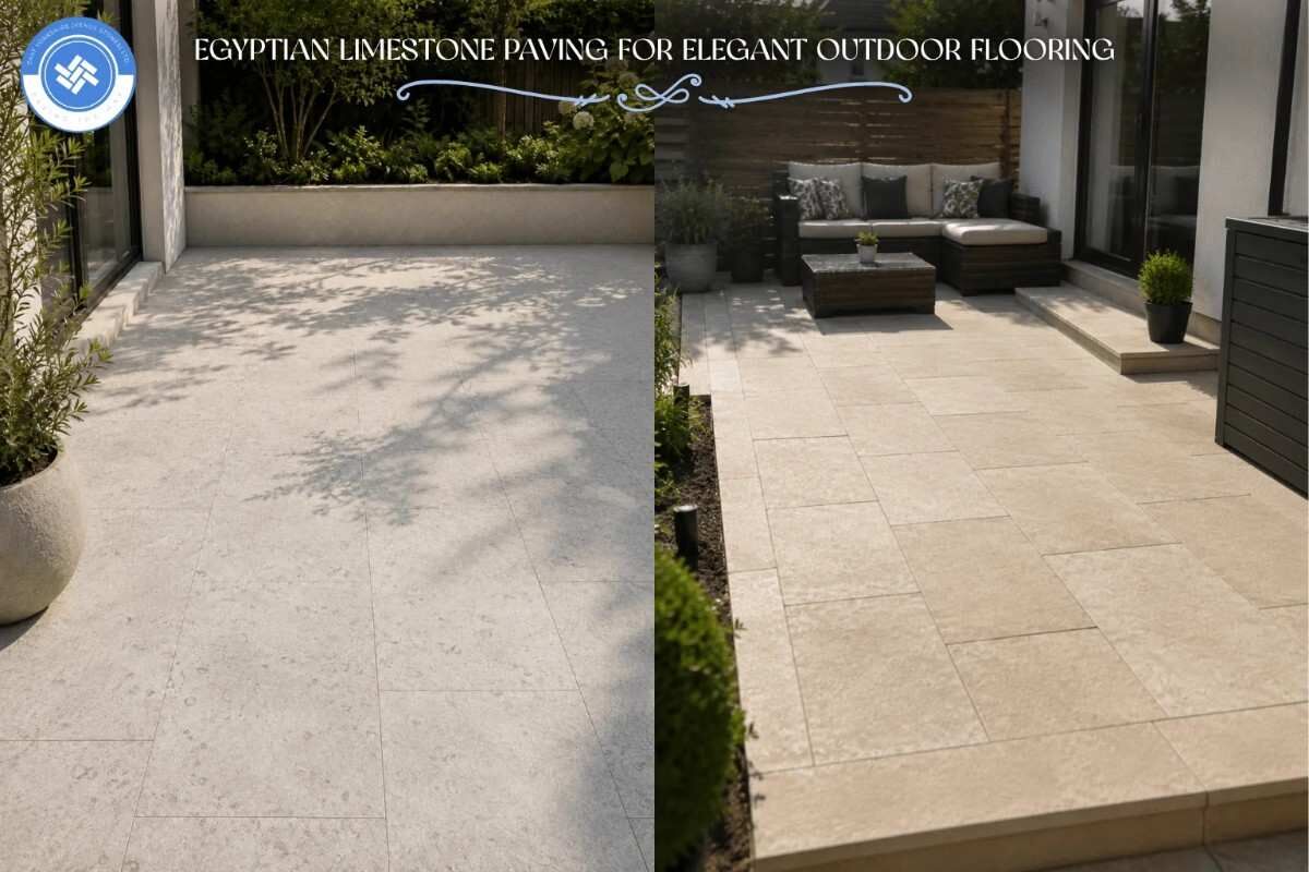 London, Farm & Garden, Egyptian Limestone Paving | East Yorkshire Stone